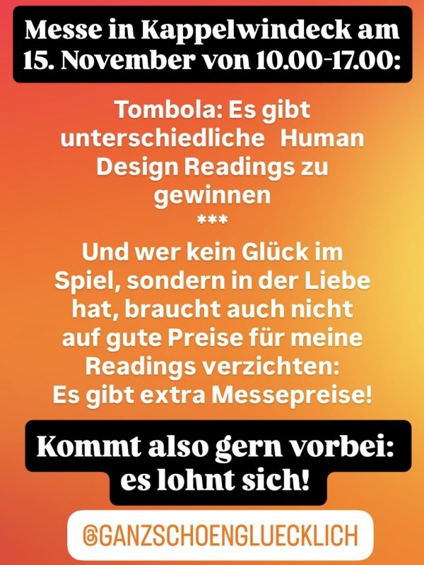 Infos zur Mess3e in Kappelwindeck