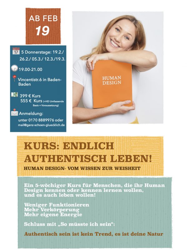 ‎Plakat Endlich authentisch leben.‎1