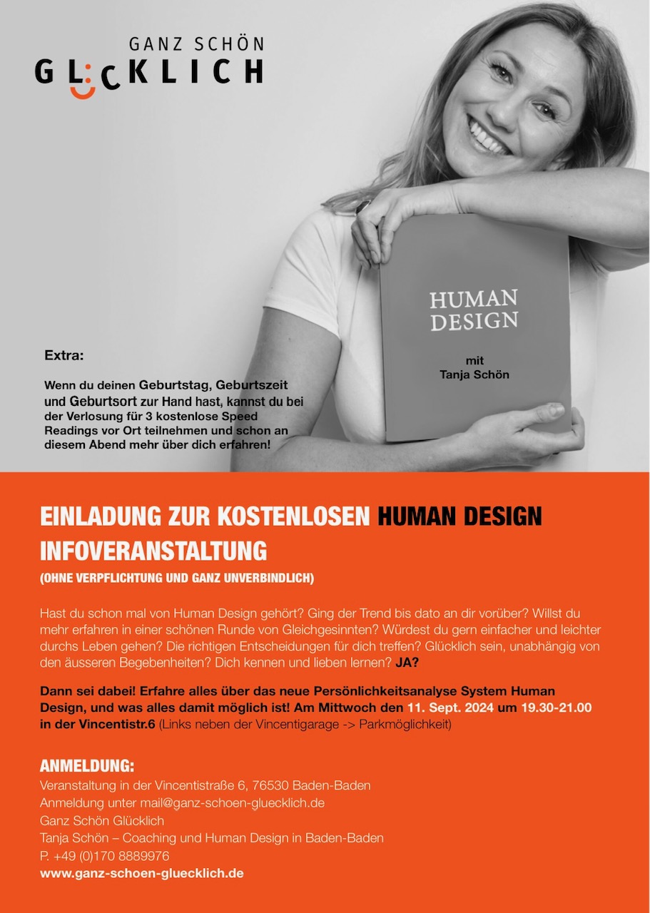 Human Design Infoveranstaltung