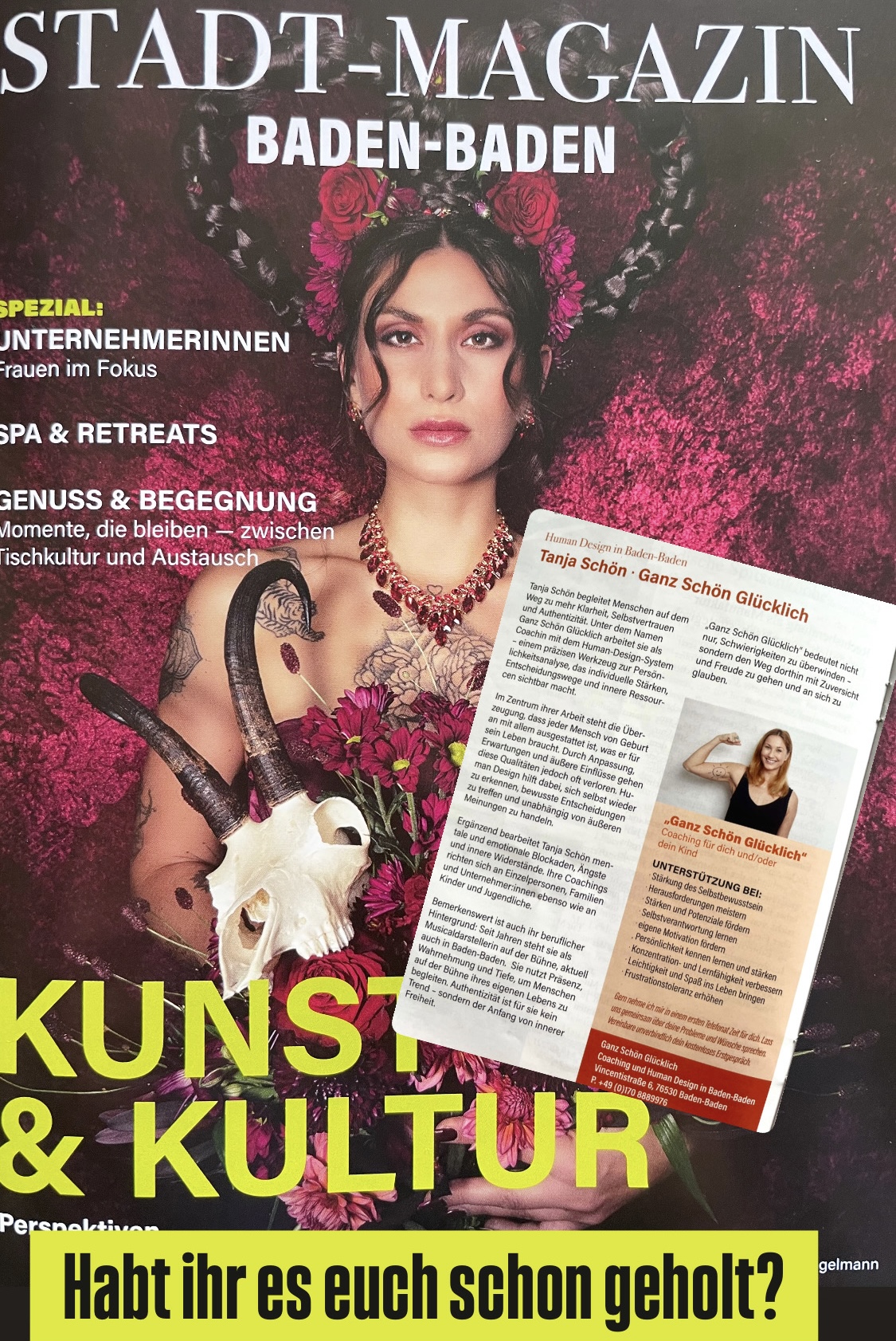 Ganz Schön Glücklich im Stadtmagazin Baden-Baden